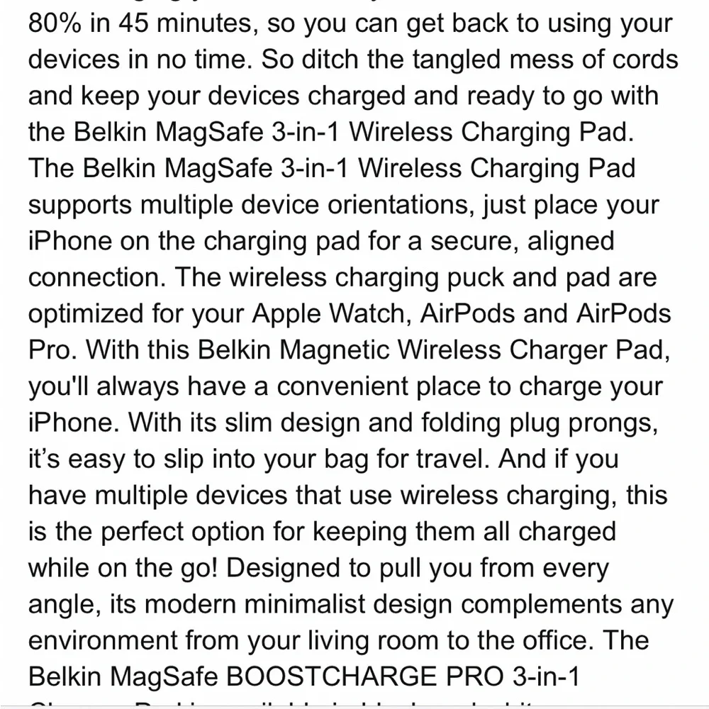 Bellini MagSafe 3in1 Wireless Charging Pad